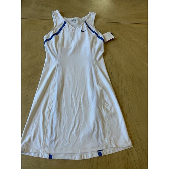 NEW Nike Dry-Fit Dress Tennis Pickleball , Swoosh, Preppy, White Small TALL LONG - Picture 16 of 16